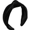 REYIN-CHHN Cerchietto in velluto nero con nodo superiore per donne fasce per capelli da donna larghe annodate fasce per capelli da donna antiscivolo alla moda fasce carine per ragazze