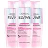 L'Oreal Paris L'Oréal Paris Elvive Glycolic Gloss Shampoo con Acido Glicolico per Capelli Spenti e Porosi Lucentezza Intensa e Duratura - 3 flaconi da 200 ml