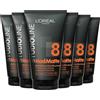 Studio Line LOréal Paris, confezione da 6 pezzi - LOREAL Studio Line - Gel per capelli Invisible Fix Crema - 150 ml
