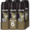 Axe Bodyspray Gold Deodorante da uomo, 150 ml, confezione da 6