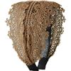 Blausky Cerchietto per capelli da donna, larghezza 11 cm, stile vintage, floreale, in pizzo, elastico, elegante accessorio per capelli, per matrimoni, serate, caffè