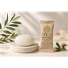 Generico SAPONETTA MONOUSO da 10 gr, Confezione da 100 pezzi, Linea Cortesia Mya Collection Green adatto Per qualisasi camera Hotel o B&B la confezione è in carta bio compostabile e riciclabile
