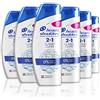 h&s Head & Shoulders Classic Clean 2in1 Antiforfora Shampoo E Balsamo Per Capelli, 225ml, Confezione da 6