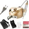 Layhou Fresa per Unghie Professionale 30000 giri, Layhou Aspiratore Unghie del chiodo dei Corredi Manicure della Lucidatrice Dellarchivio della macchina Trapano Elettrico con 6 fresa Punte