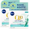 NIVEA Q10 Power Crema Giorno Anti-Rughe Levigante con Protezione Solare SPF 15 ad Azione Tonificante Rassodante Formula con Creatina ed Estratti di Alga per Pelli Miste - 2 Barattoli da 50ml