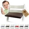 BambiniWelt by Rafael K. BambiniWelt Tripp Trapp - Cuscino di ricambio per sedia con seggiolone Stokke, 1 pezzo, imbottito e lavabile, cuscino con chiusura in per sedia per bambini mod. 3 (1 pezzo mélange marrone medio)