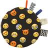 Ferocity Cuscino termico di noccioli di ciliegia trattamento a freddo/calore ideale per neonati e bambini piccoli fullprint fronte retro Faccia nero Emoji Black [088]