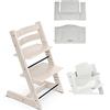 Stokke Tripp Trapp Bundle - Seggiolone con cuscino classico, colore: Bianco