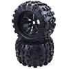 KEEDA Pneumatici da 1/8 RC Monster Truck e ruote esagonali da 17 mm, pneumatici da 170 mm, per auto Redcat Rovan HPI E-MAXX Savage FLUX HSP Kyosho Hobao Arma Kraton RC (2 pezzi)