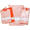 Bubabù Set Asilo Tre Pezzi Ricamabile MELMAN: Bavaglino con Elastico, Asciugamano, Sacchetto - Made in Italy (ARANCIO)