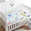Treer Lenzuola con Angoli per Lettino, Veicoli 3D Neonato Coprimaterasso Letto Singolo Bebè Bambino Morbide e Traspiranti, per Materassi Standard per Culle e Bambini (Bicicletta,120x60x20cm)