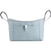 Hiseng Borsa Organizer per Passeggino, Universale Impermeabile Borsa Passeggino Organizer, Tracolla, Grande Capacità, Scomparti Multipl Borsa Fasciatoio per Carrozzina (Blu,36x17x12cm)