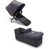 Bugaboo Donkey 5 Twin, Set di Conversione Passeggino Completo, Affiancato, Design Migliorato, Seduta Reversibile, Guida a una Mano e Archiviazione Espandibile, Stormy Blue