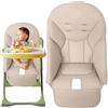 Generic Coprisedia per seggiolone per bambini, rivestimento in pelle PU per sedia da pranzo per bambini, cuscino universale di ricambio per Peg-Perego, Siesta Zero3, Baoneo, Kosmic Jané