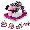 LIFEZEAL Girello Neonato 6-18 Mesi, 4 in 1, Girello per Bambini 6-18 Mesi, Baby Walker Pieghevole, con Altezza e Velocità di Ruote Regolabili, Primi Passi, con Luce e Musica, Portata 15 kg (viola)