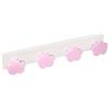 POMOLINE APPENDIABITI da Parete camera BEBÉ bambino Nuvole rosa base plastica resine ABS 410x60MM