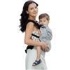 NEKO SWITCH Toddler - Marsupio Portabebè Regolabile Ergonomico Preschooler Zaino Porta Bimbo e Bebè (Efes Paisley Hazel Light)