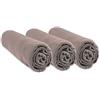 Easy dort Set di 3 lenzuola con angoli in bambù per culla 40x80 / 40x90 cm - Tortora