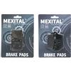 MEXITAL Pastiglie freno Semi-metallico Anteriori + Posteriore per CR 80 R/RT/RB/RV/RW/RY/RX/R1/R2 1996-2002 CR 85 R3/R4/R5/R6/R7/RB 2003-2007
