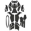 EMQDCAZ Protezione Serbatoio Adesivi Per MAXSYM TL 500 Tl500 TL500 Corpo Kit Completo Decorazione Adesivo Carbonio Carenatura Emblema Decalcomania