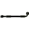 KMWSHAN Moto Tubo freno Accessori Universali Per Motociclette Cavo Frizione Idraulica Banjo Tubo Freno In Treccia D'acciaio Olio 0°-90°(20CM)