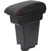 YJYWZH Bracciolo Centrale per Fiat 500 (2007-2011) con Porta USB-C Doppio Vano Portaoggetti, Coperchio Scorrevole, Design Integrato