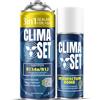 Clima Set ClimaSet - Gas di ricarica per climatizzatore 3 in 1 r134a, olio, sigillante per perdite e detergente per climatizzatore - Kit Ricarica Gas AC - Kit Ricarica Climatizzatore Auto - 170 g