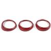 FHSUFG Adesivi Decorativi Per Bocchette Di Ventilazione Per Cruscotto Auto In Fibra Carbonio ABS Accessori Per Ford Per Mustang Dal 2015 In Poi Accessorio interne Auto(Red Fiber Grain)