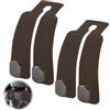HENGBIRD Gancio per poggiatesta auto, gancio organizer per seggiolino auto/sedile posteriore accessori auto per interni gancio per borsa supporto per borsa (2 confezioni) (marrone)