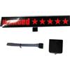 Begchy Wanted - Adesivo per finestra a LED, 5 stelle, colore rosso luminoso, per JDM Glow Panel