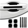 SHIHUAFADACAI 8 Pezzi Pellicola Protettiva Auto Pellicole Maniglia per Ford Puma 2019-2024, Silicone, Protezione Portiere, Adesivi Auto Esterni Protezione AntiGraffio, Nero