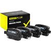 RIDEX PLUS 402B1261P Set d'assale Kit pastiglie freni Posteriore con accessori Compatibilità con OPEL Astra K Hatchback B16