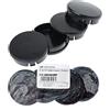 RKC 4 X 64 mm Mozzo Tappi Cerchioni Deckel mozzi ruota tappi nero bombato per Volvo