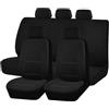 QYETRGF 9 Pezzi Set Completo di Coprisedili per Auto per VW T-ROC R-Line 2019-2023 2024 2025 2026, Set Copri-Sedile per Anteriori E Posteriori,Accessori Auto Interno,B