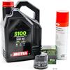 Gazoobike Kit di manutenzione cambio olio standard per YAMAHA Tracer 900 850 dal 2015 al 2020 - MTL 5100 10W40 4L