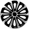 NRM Copricerchi EXTRA Strong nero/argento, set da 4 pezzi