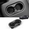 LUCKEASY Portabicchieri posteriore per Tesla Model Y Juniper 2025 5 posti Copertura limite bevanda per accessori modello Y TPE nero