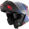 Bogotto H271 Wayke Casco, nero opaco/rosso/blu, L