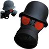 Generico Tappo di copertura per gancio di traino, divertente maschera antigas casco gancio di traino, cappuccio protettivo coprigancio di traino, universali rimorchi mozzo cuscinetto parapolvere