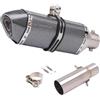 gangxiao Per P&IAGGIO Per BEVERLY 125 300 MP3 125 250 300 LT X10 2008-2016 Silenziatore Di Scarico Per Moto Escape Mid Link Scarico Silenziatore Marmitta(Type D)