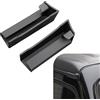 jokormo 2 grondaie per tetto auto per Jeep Wrangler JK JL accessori 2018-2022 ABS antigraffio resistente all'usura ecologico in gomma morbida per tetto pioggia deviatore accessori di modifica (nero)