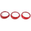 FHSUFG Adesivi Decorativi Per Bocchette Di Ventilazione Per Cruscotto Auto In Fibra Carbonio ABS Accessori Per Ford Per Mustang Dal 2015 In Poi Accessorio interne Auto(Rosso)