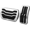 ZHANGWENLING Copripedali Per Ford Escape Kuga 2019 2020 2021 2022 Set Di Copri Pedali Frizione Freno E Acceleratore Pedali auto(2 pcs)