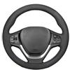 WEIFANAA Copertura di Volante Per BMW X3 F25 2010 2011 2012-2017 X4 F26 2014 2015 2016-2018 Coprivolante per auto in morbida pelle scamosciata nera fai da te Volante Auto Copri(Red Blue Thread)