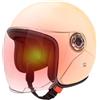 Nexusectar Casco Da Moto Di Grandi Dimensioni - Caschi Motociclistici Leggeri Da 65 Cm, Mezza Casco Motociclistica, Marcia Protettiva Con Visiera | Chiesa Traspirante Per Le Corse Di Strada Per L'avventura In Eq