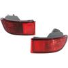 VAAKLM Fanalino Catadiottro Compatibile Con Toyota Per Land Per Cruiser Per Prado 120 2002 2003 2004 2005 2006 2007 2008 2009 Alloggiamento Luce Riflettore Paraurti Posteriore(1 pair)