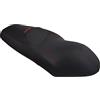 Moto Discovery Coprisella compatibile con Yamaha X-Max 125/250 2006-2009 nero con cuciture rosse e logo rosso