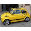 worldcustomchopper Kit 6 Adesivi Stickers Fasce laterali Scorpione Compatibile con Fiat 500 Abarth Auto Epoca (Bianco)
