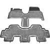 MTM Tappetini Gomma per Peugeot 807 5 posti 2002-06.2014 Design a Vaschetta, su Misura con Bordi Rialzati cod. 3D 5618