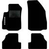 QUEMAR Tappetini Auto compatibili con Opel Mokka e Mokka X 2012-2020/ Kit Tappeti Moquette e Gomma su Misura (Set 2 Anteriori +2 Posteriori)/ Ricami e Colori Personalizzati (Bordo Nero, 1 Ricamo)